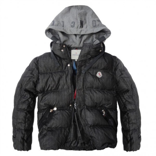 Moncler Nero Mock colletto e Zipper Uomo Giacche uscita